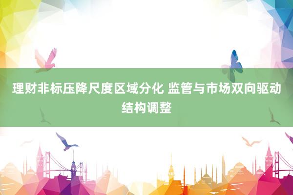理财非标压降尺度区域分化 监管与市场双向驱动结构调整